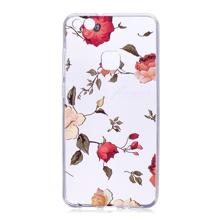 Pattern Printing Soft TPU Phone Case for Huawei P10 Lite - Vivid Flowers-1