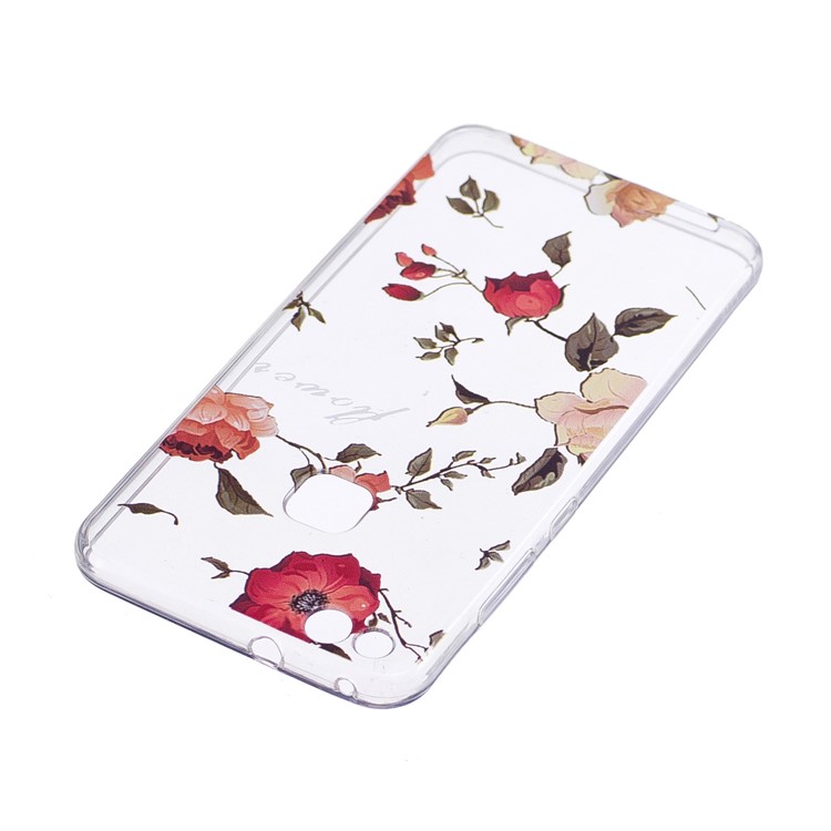 Pattern Printing Soft TPU Phone Case for Huawei P10 Lite - Vivid Flowers-3