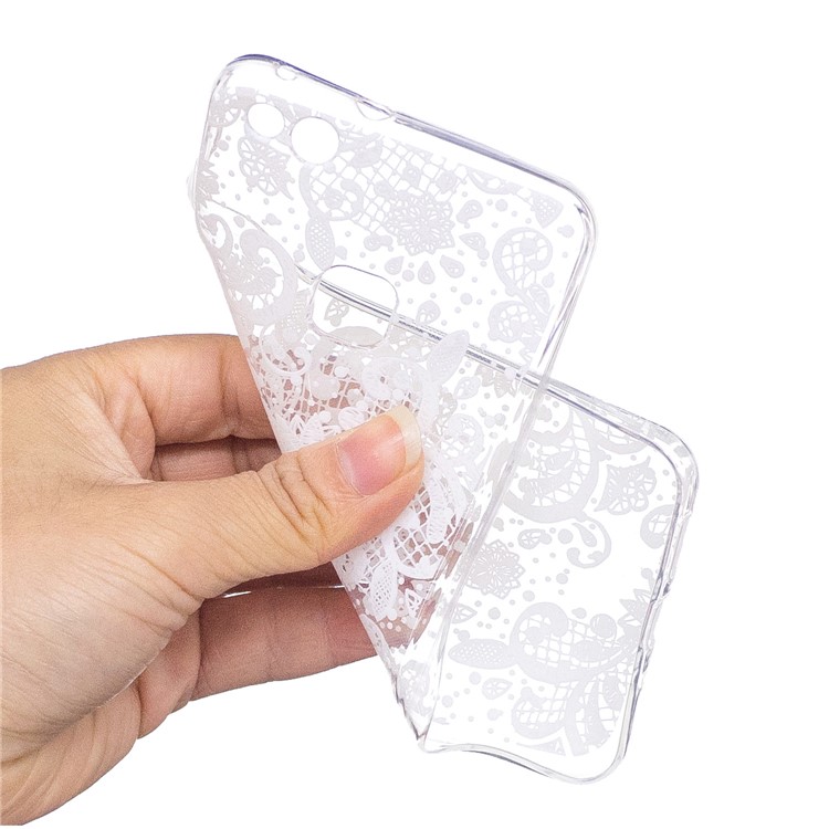Pattern Printing TPU Phone Lightweight Back Shell for Huawei P10 Lite - Flower Pattern-4