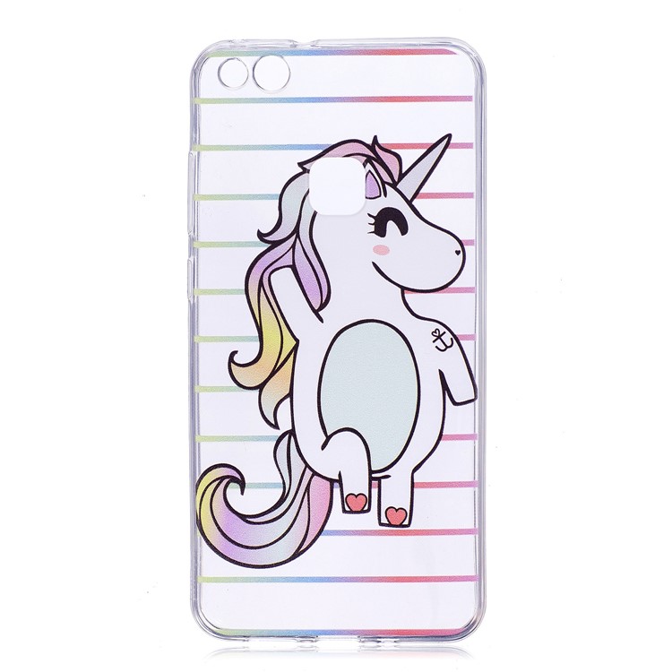 Pattern Printing TPU Protective Case for Huawei P10 Lite - Unicorn Pattern-1