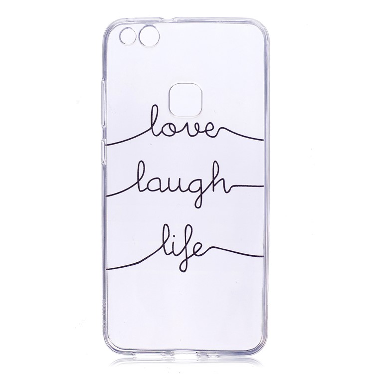 Patterned Flexible TPU Casing for Huawei P10 Lite - English Characters-1