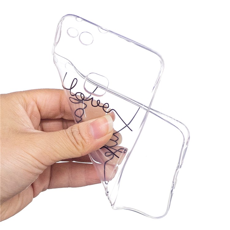Patterned Flexible TPU Casing for Huawei P10 Lite - English Characters-4