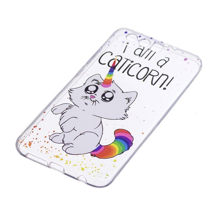 Pattern Printing TPU Phone Protective Phone Back Case for Huawei Honor 9 - Adorable Cartoon-2