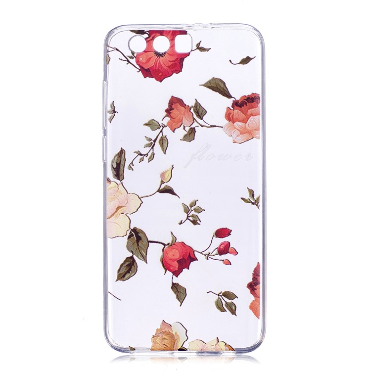 Muster, Das Weichen TPU-Telefonschutzfall Für Huawei Ehre 9 Druckt - Lebendige Blumen-1