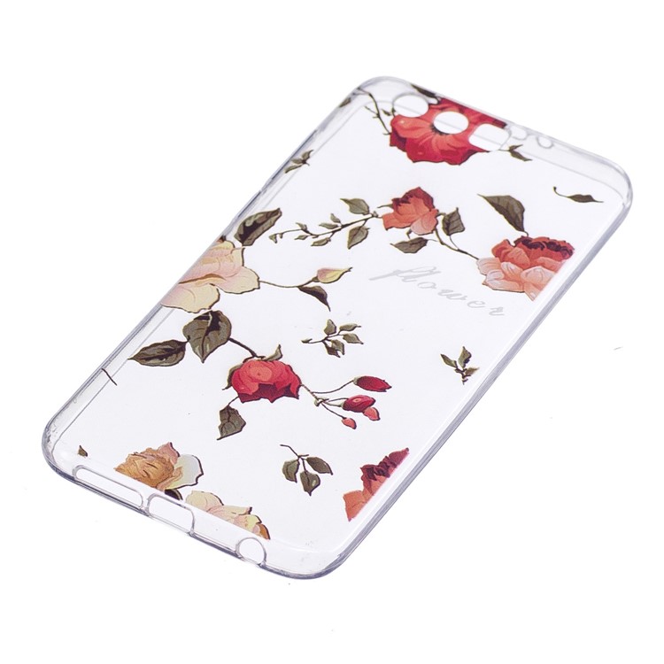 Muster, Das Weichen TPU-Telefonschutzfall Für Huawei Ehre 9 Druckt - Lebendige Blumen-2