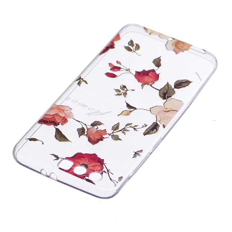 Muster, Das Weichen TPU-Telefonschutzfall Für Huawei Ehre 9 Druckt - Lebendige Blumen-3