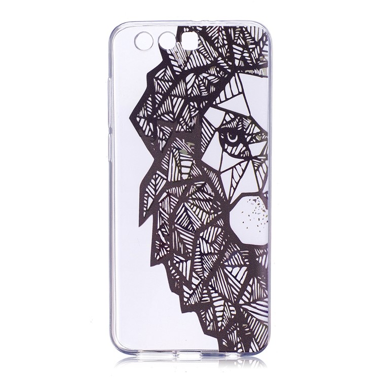 Pattern Printing Flexible TPU Phone Protective Casing for Huawei Honor 9 - Animal Pattern-1