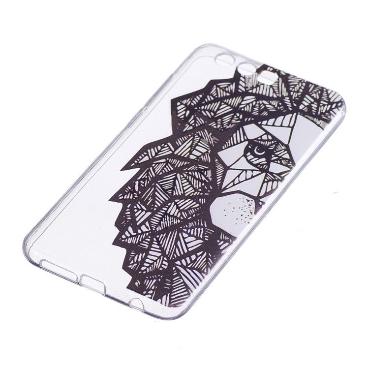 Pattern Printing Flexible TPU Phone Protective Casing for Huawei Honor 9 - Animal Pattern-2
