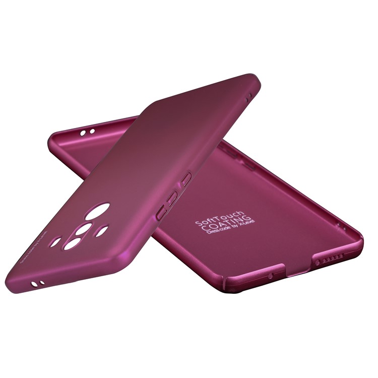 X-LEVEL Knight Series Matte Hard PC Back Phone Cover for Huawei Mate 10 Pro - Wine Red-3