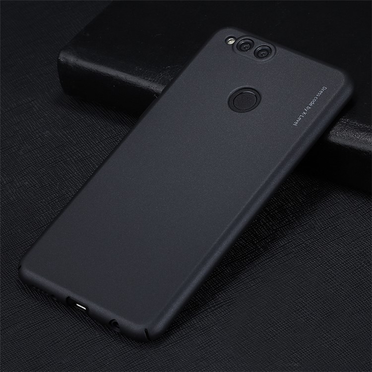 X-LEVEL Knight Series Wrapped Edges Frosted Hard PC Case for Huawei Honor 7X - Black-1