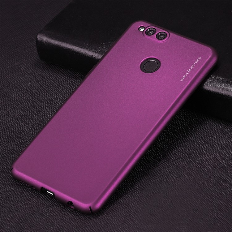 X-LEVEL Knight Series Wrapped Edges Frosted Plastic Case for Huawei Honor 7X - Purple-1