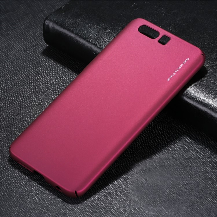 X-LEVEL Knight Series for Huawei Honor 9 Wrapped Edges Hard PC Protective Cover - Wine Red-1
