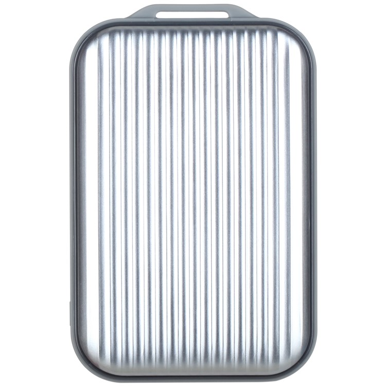 MOMAX iPower Go mini3 Traveling Case 10000mAh Dual USB Power Bank with Quick Charge 3.0 - Silver Color-3