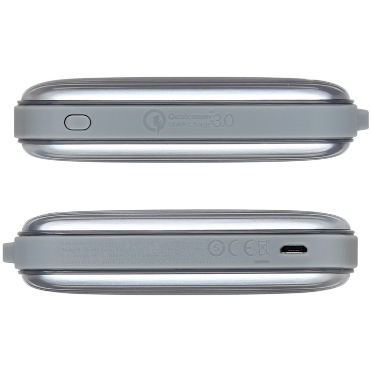 MOMAX iPower Go mini3 Traveling Case 10000mAh Dual USB Power Bank with Quick Charge 3.0 - Silver Color-4