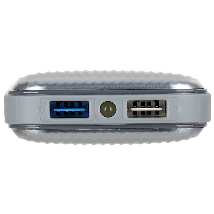 MOMAX iPower Go mini3 Traveling Case 10000mAh Dual USB Power Bank with Quick Charge 3.0 - Silver Color-5