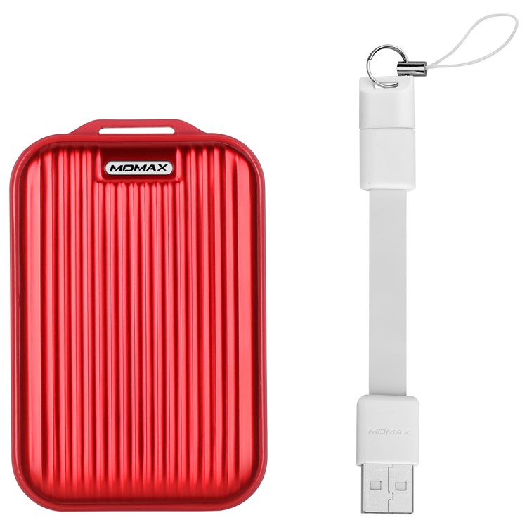 MOMAX iPower Go mini3 Traveling Case 10000mAh Dual USB Battery Charger with Quick Charge 3.0 - Red-8