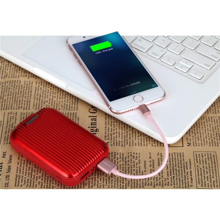 MOMAX iPower Go mini3 Traveling Case 10000mAh Dual USB Battery Charger with Quick Charge 3.0 - Red-9