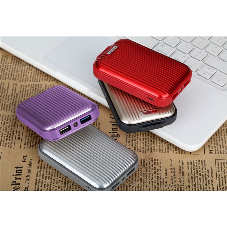 MOMAX iPower Go mini3 Traveling Case Quick Charge 3.0 10000mAh Dual USB Power Bank - Gold Color-14