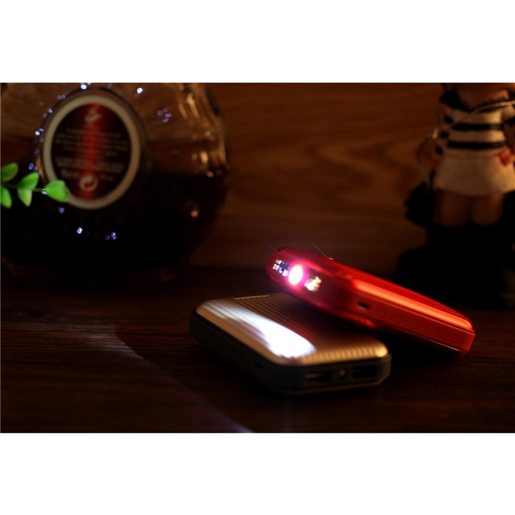 MOMAX iPower Go mini3 Traveling Case Quick Charge 3.0 10000mAh Dual USB Power Bank - Gold Color-16