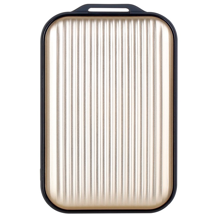 MOMAX iPower Go mini3 Traveling Case Quick Charge 3.0 10000mAh Dual USB Power Bank - Gold Color-3