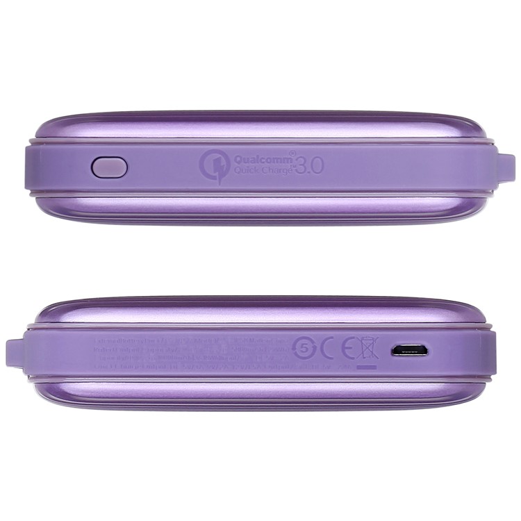 MOMAX iPower Go mini3 Traveling Case Quick Charge 3.0 10000mAh External Battery Charger - Purple-4