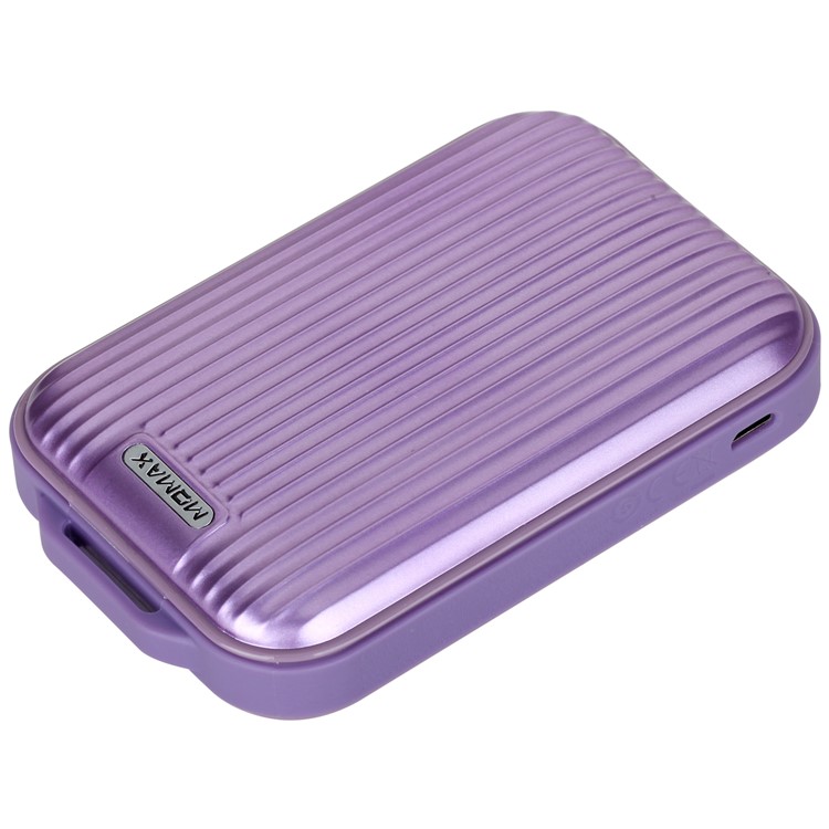 MOMAX iPower Go mini3 Traveling Case Quick Charge 3.0 10000mAh External Battery Charger - Purple-7