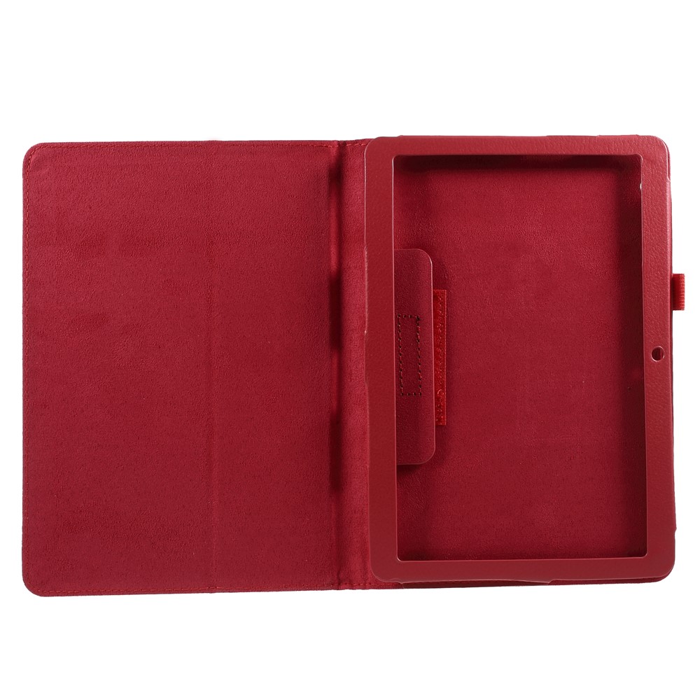 Faltbarer Stand PU Leder Card Slot Schutzhülle Für Huawei MediaPad T3 10 Zoll - Rot