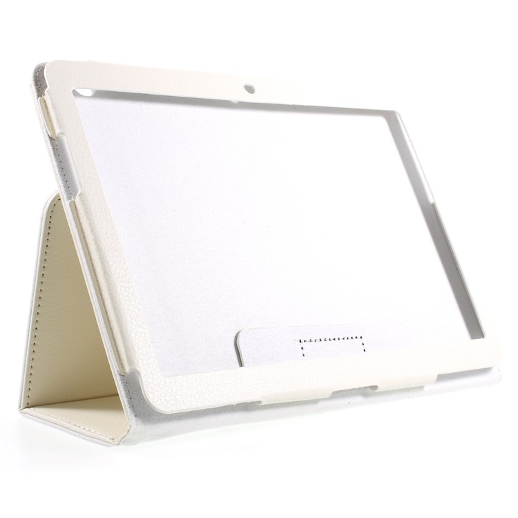 Foldable Stand PU Leather Card Slot Protective Casing for Huawei MediaPad T3 10 inch - White-5