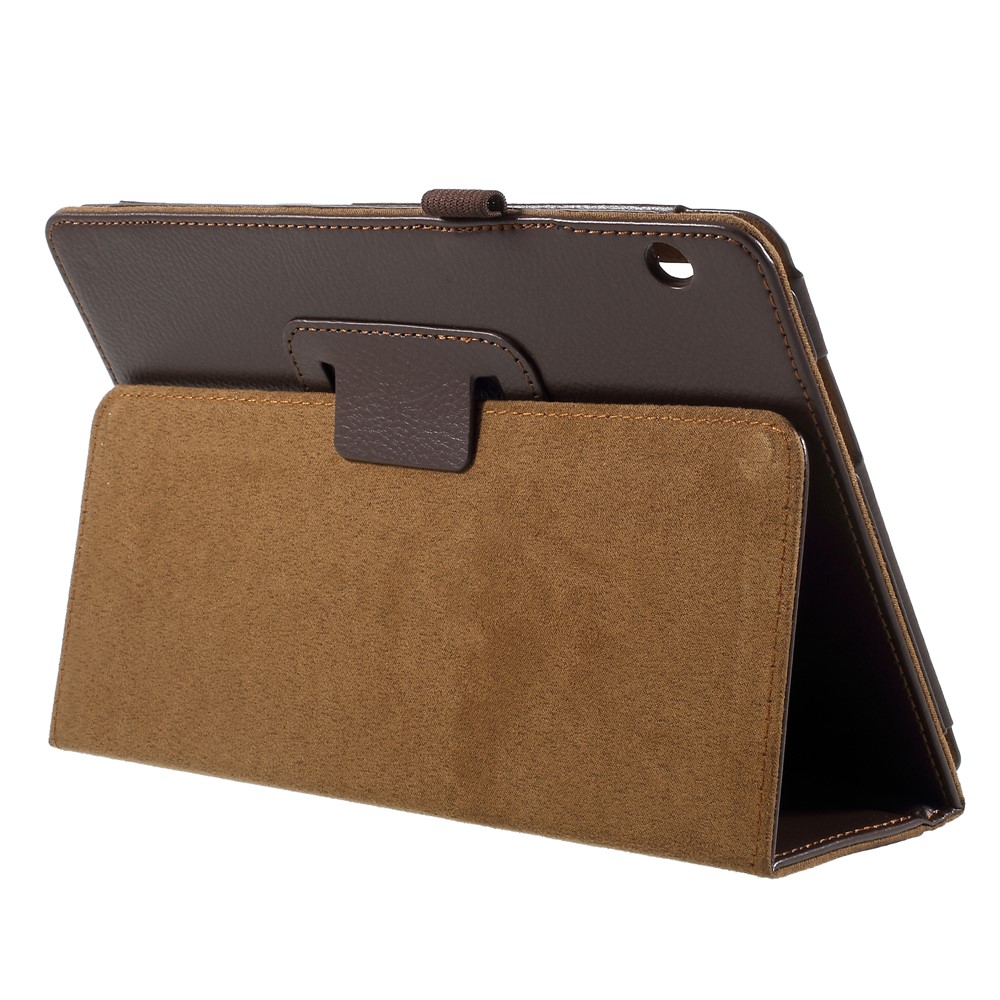 Pliable Stand PU Cuir Carte Fente Tablet Shell Pour Huawei Mediapad T3 10 Polegada - marron-4
