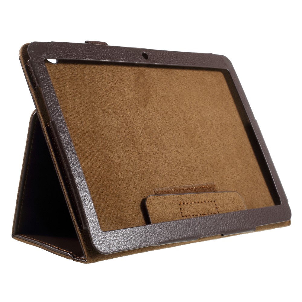 Pliable Stand PU Cuir Carte Fente Tablet Shell Pour Huawei Mediapad T3 10 Polegada - marron-5