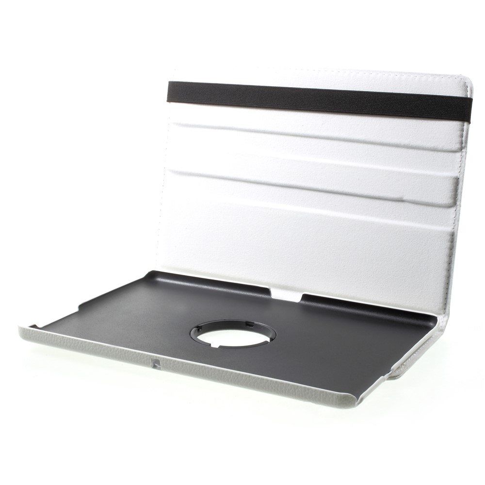For Huawei MediaPad T3 10 Litchi Grain 360 Degree Rotary Stand Leather Cover - White-6