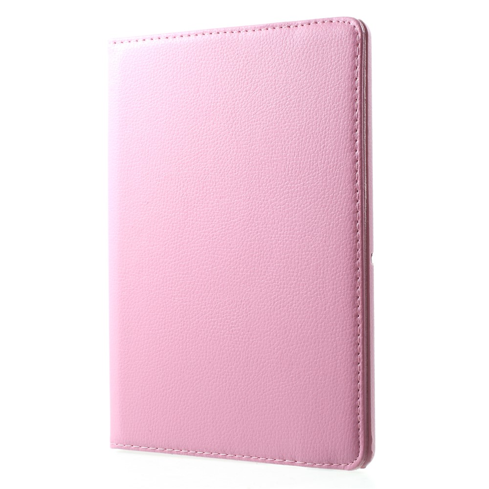 For Huawei MediaPad T3 10 Litchi Grain 360 Degree Rotary Leather Stand Cover - Pink-3