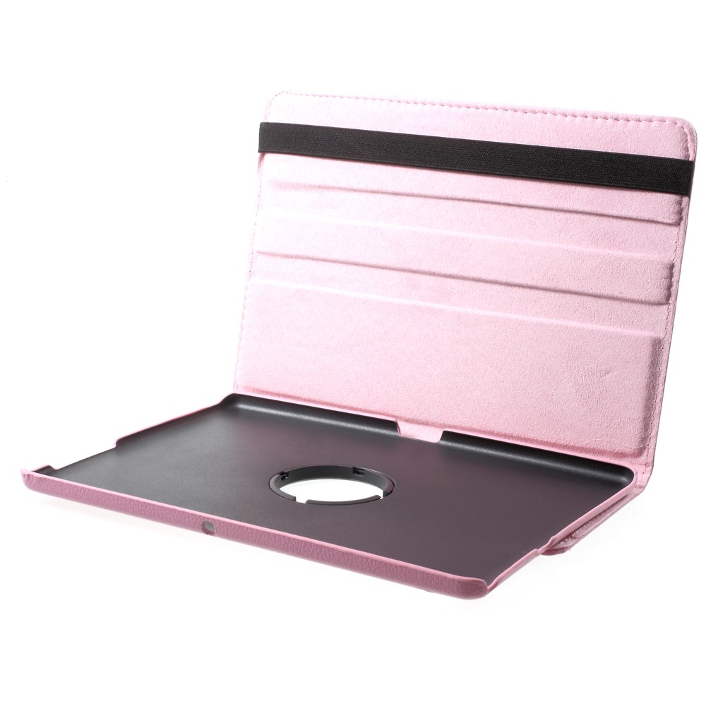 For Huawei MediaPad T3 10 Litchi Grain 360 Degree Rotary Leather Stand Cover - Pink-6