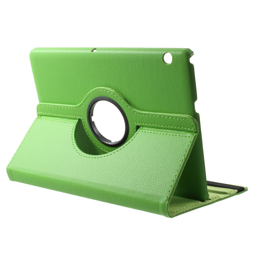 For Huawei MediaPad T3 10 Litchi Grain 360 Degree Rotary Stand Leather Protective Case - Green-4