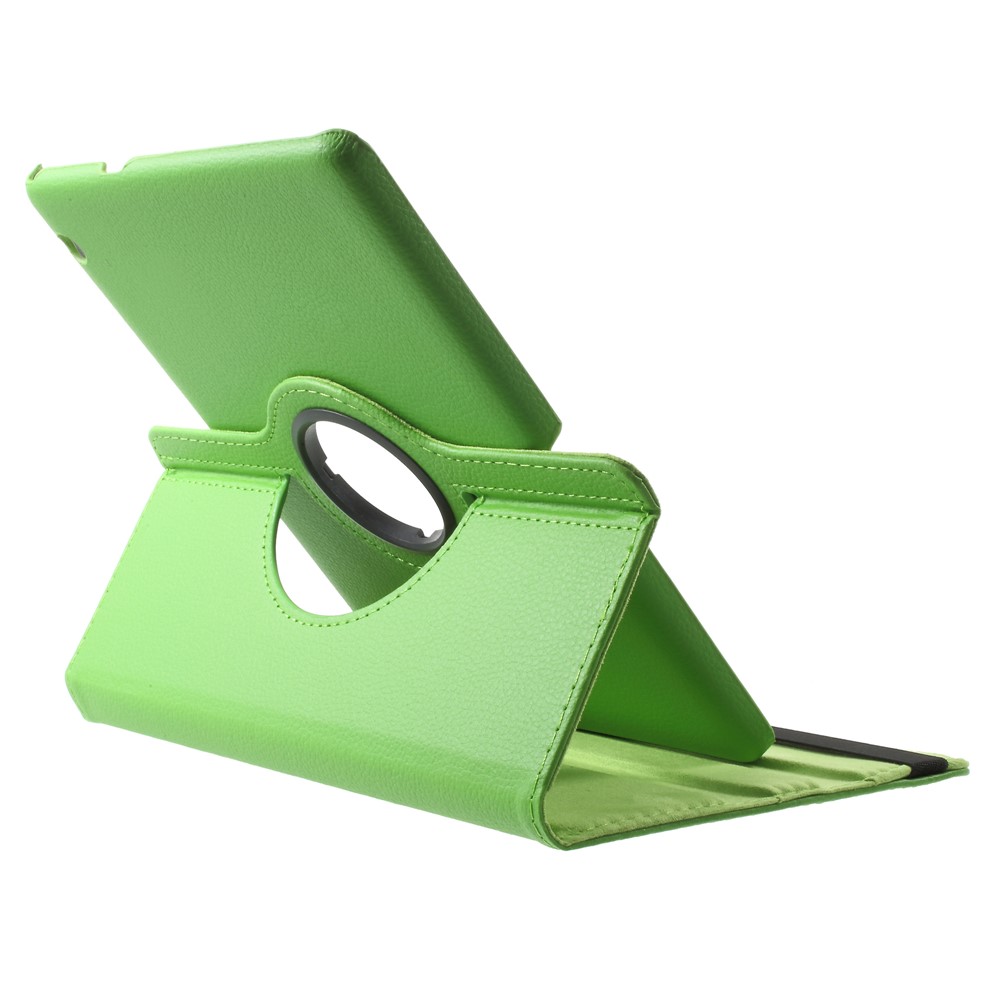 For Huawei MediaPad T3 10 Litchi Grain 360 Degree Rotary Stand Leather Protective Case - Green-5