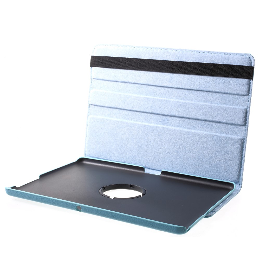 For Huawei MediaPad T3 10 Litchi Grain 360 Degree Rotary Stand Leather Shell - Baby Blue-6