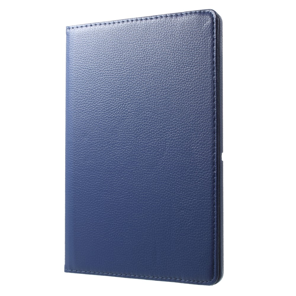 Litchi Grain 360 Degree Rotary Leather Stand Shell for Huawei MediaPad T3 10 - Dark Blue-3