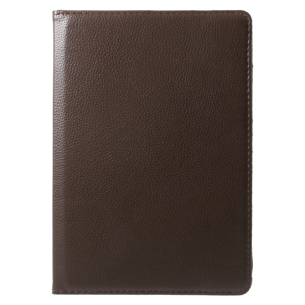 For Huawei MediaPad T3 10 Litchi Grain 360 Degree Rotary Stand Leather Flip Case - Brown-2