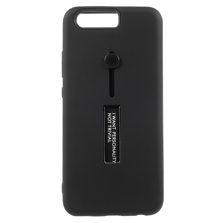 Detachable TPU+PC Combo Heat Dissipation Back Case with Invisible Kickstand for Huawei P10 - Black-2