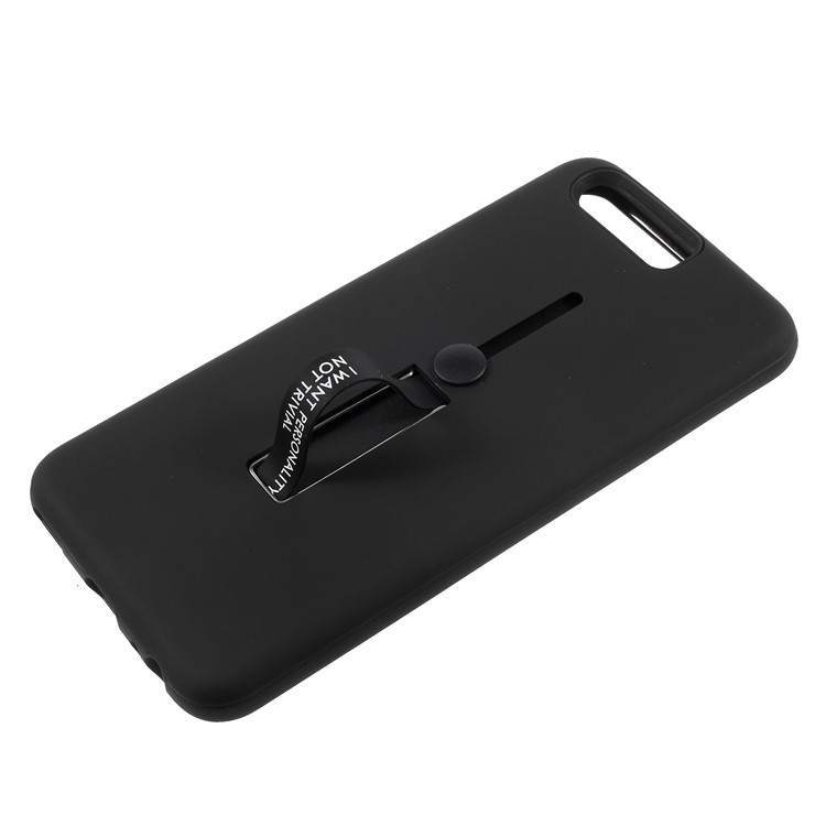 Detachable TPU+PC Combo Heat Dissipation Back Case with Invisible Kickstand for Huawei P10 - Black-4