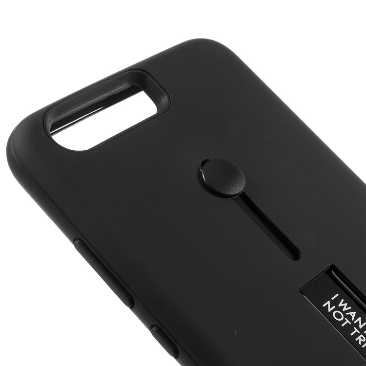 Detachable TPU+PC Combo Heat Dissipation Back Case with Invisible Kickstand for Huawei P10 - Black-6
