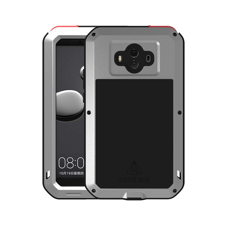 LOVE MEI Powerful Shockproof Drop-proof Dust-proof Protection Shell for Huawei Mate 10 - Silver-1