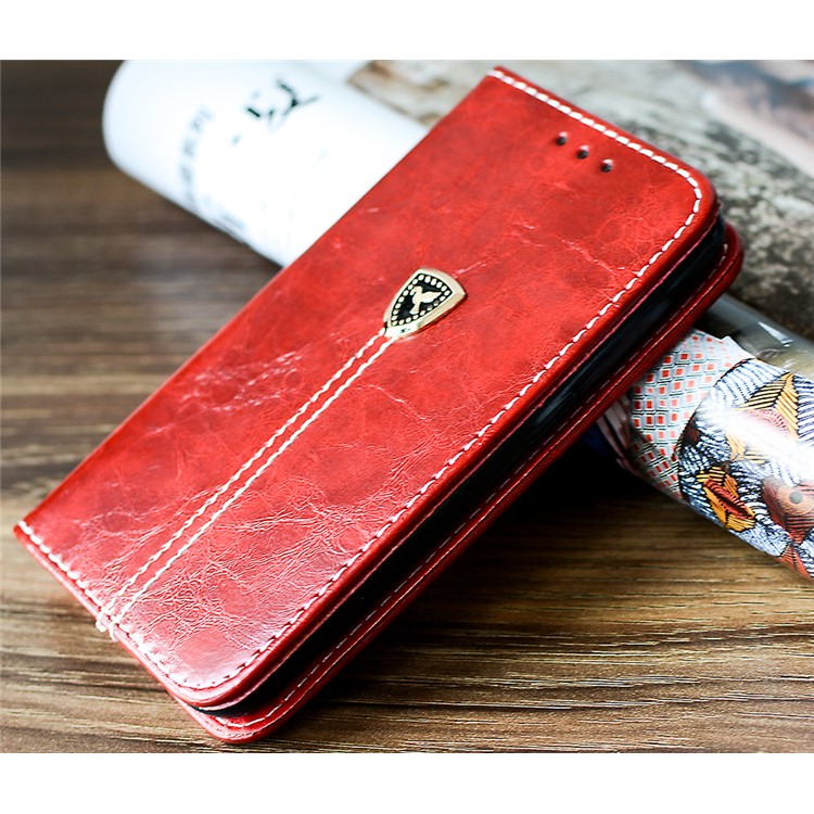 Dove of Peace Pattern Leather Wallet Case for Huawei P8 Lite (2017) / Honor 8 Lite - Red-4