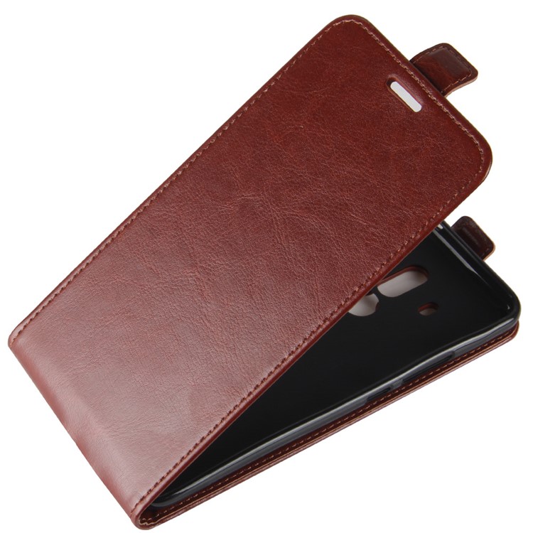 For Huawei Mate 10 Pro Crazy Horse Vertical Flip Leather Magnetic Phone Protective Cover Case - Brown-6