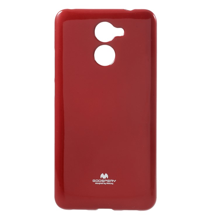 MERCURY GOOSPERY Flash Powder TPU Case for Huawei Y7 Prime / Enjoy 7 Plus - Red-1