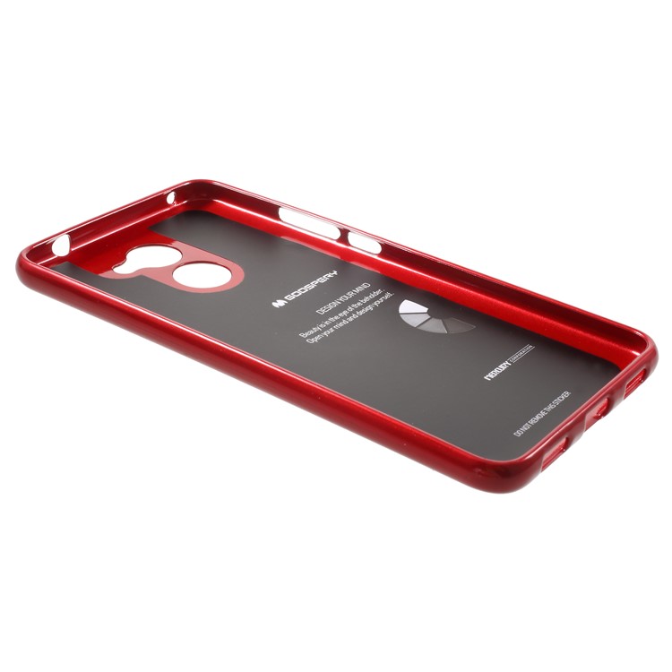 MERCURY GOOSPERY Flash Powder TPU Case for Huawei Y7 Prime / Enjoy 7 Plus - Red-3