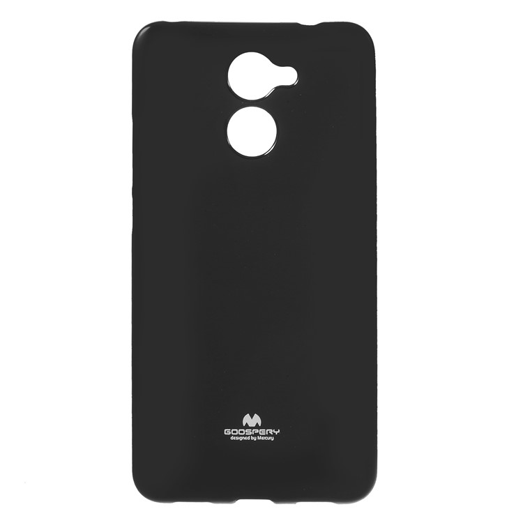 MERCURY GOOSPERY Flash Powder TPU Gel Case for Huawei Y7 Prime / Enjoy 7 Plus - Black-1