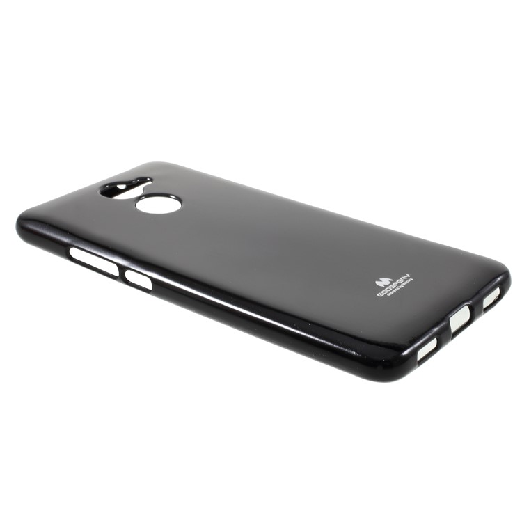 MERCURY GOOSPERY Flash Powder TPU Gel Case for Huawei Y7 Prime / Enjoy 7 Plus - Black-3