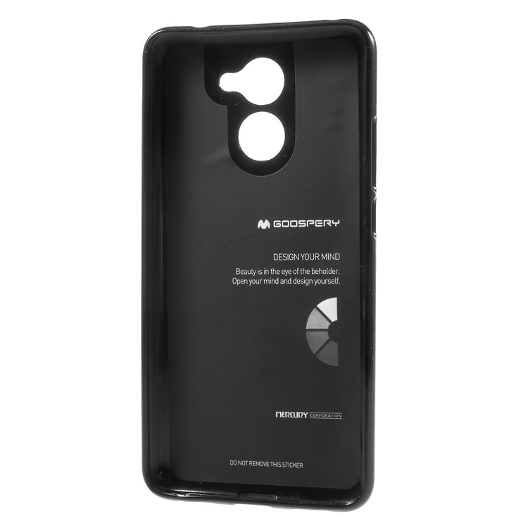 MERCURY GOOSPERY Flash Powder TPU Gel Case for Huawei Y7 Prime / Enjoy 7 Plus - Black-4
