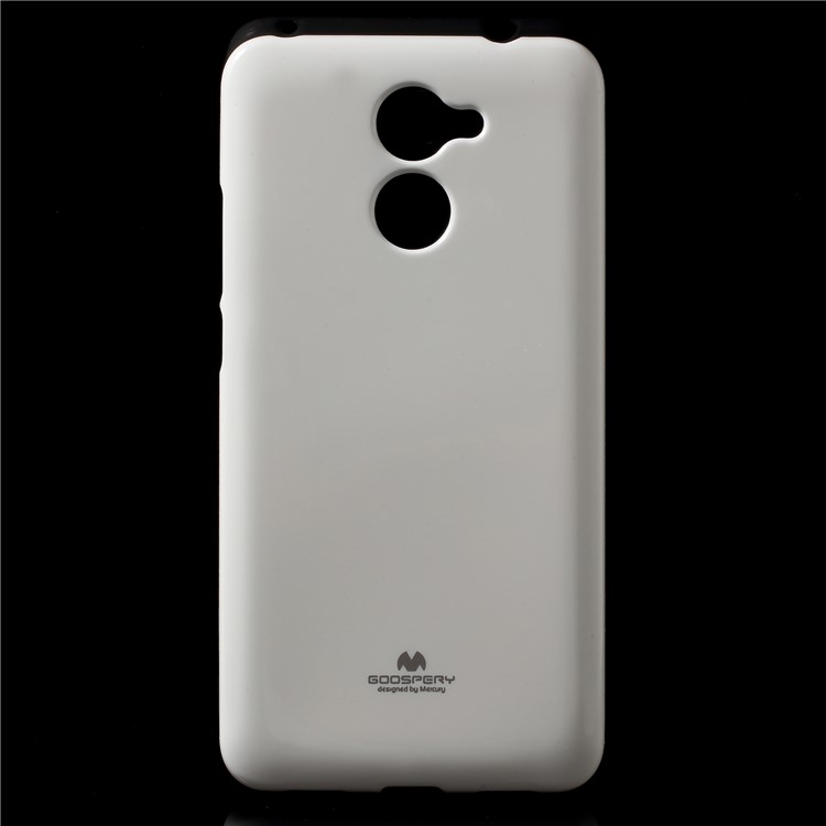 MERCURY GOOSPERY Flash Powder TPU Phone Case Shell for Huawei Y7 Prime / Enjoy 7 Plus - White-1